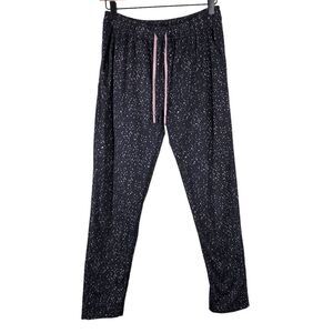 Lululemon &go City Joggers Black Light Pink Butterfly Texture Print Size 6